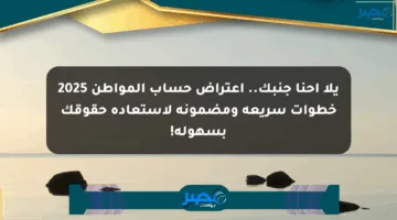 يلا احنا جنبك.. اعتراض حساب المواطن 2025 خطوات سريعة ومضمونة لاستعادة حقوقك بسهولة!